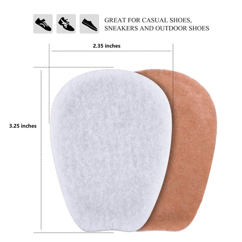 Liams Shoppe 3 Pairs Large Felt Shoe Tongue Pads Cushion Inserts for Comfort - Image 4